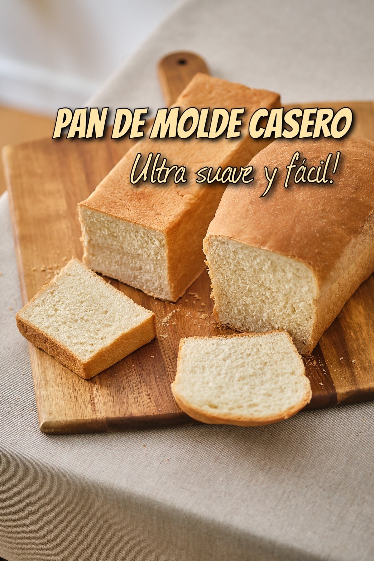 Pan de molde súper suave y fácil