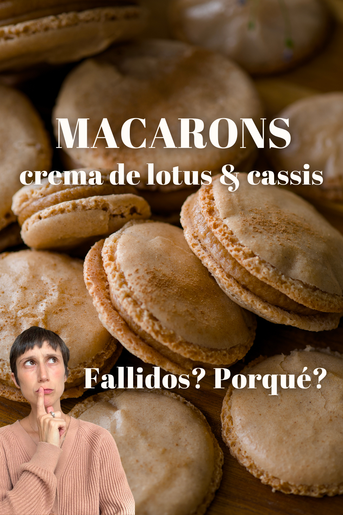 Macarons de crema lotus y cassis