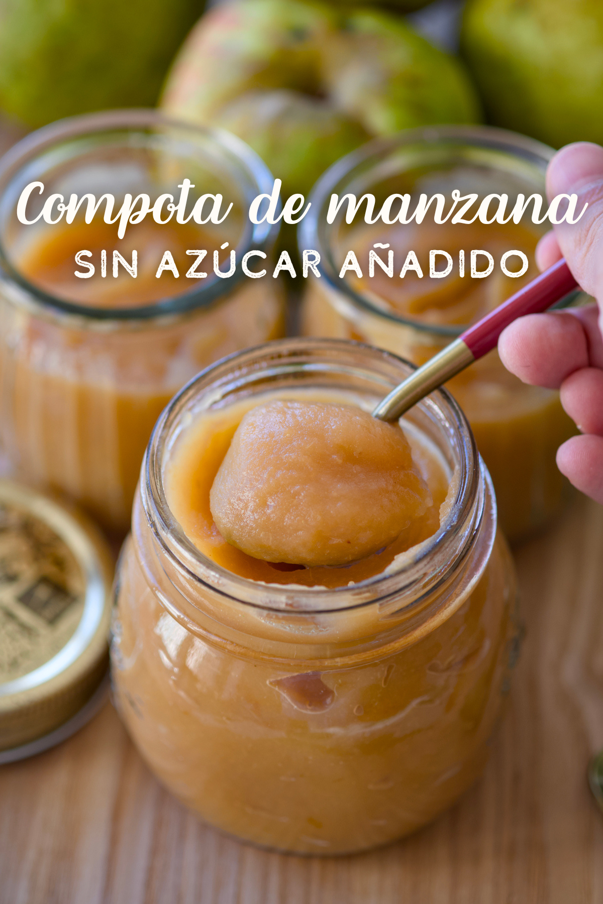 Compota de manzana sin azúcar añadido (thermomix)