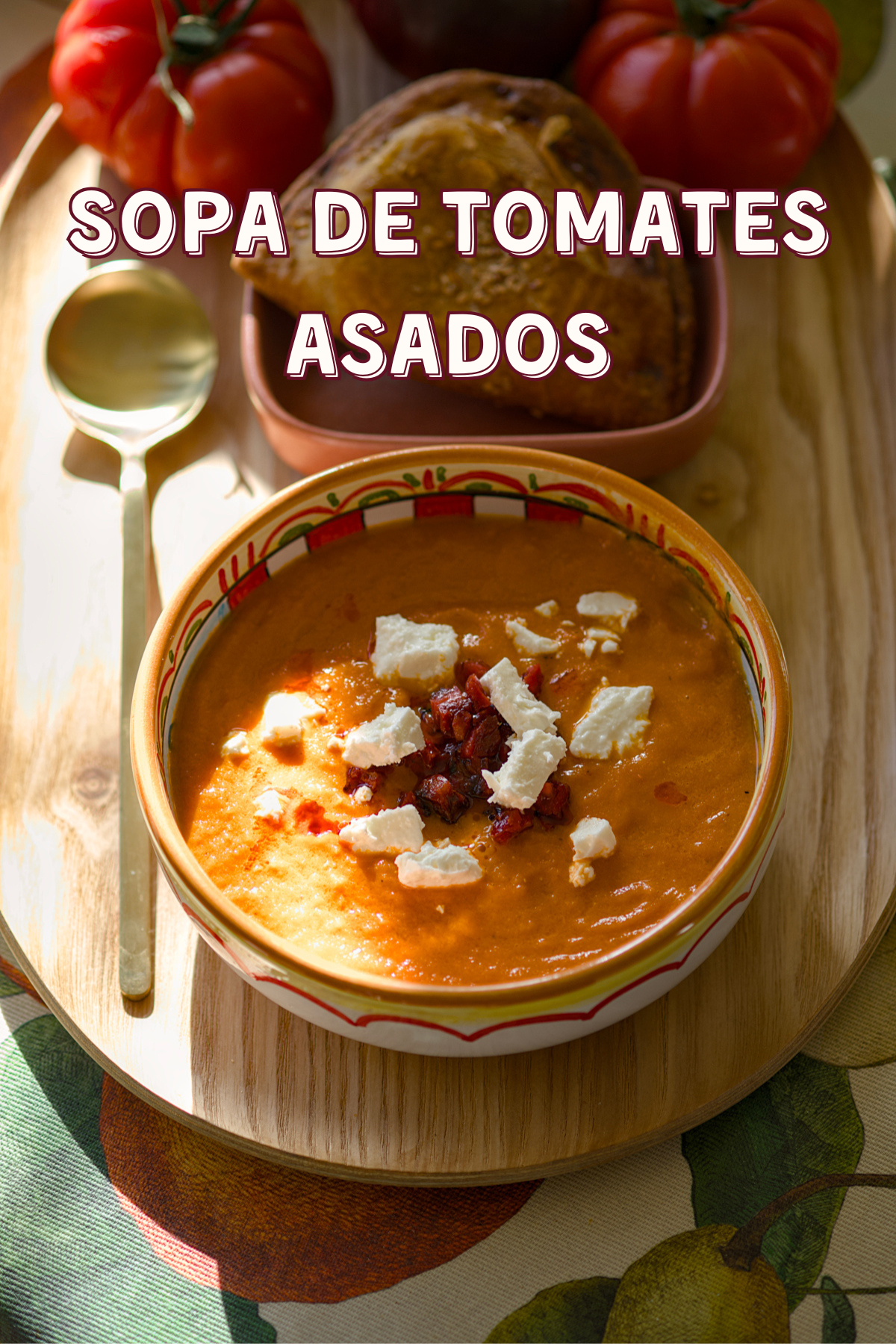 Sopa de tomates asados