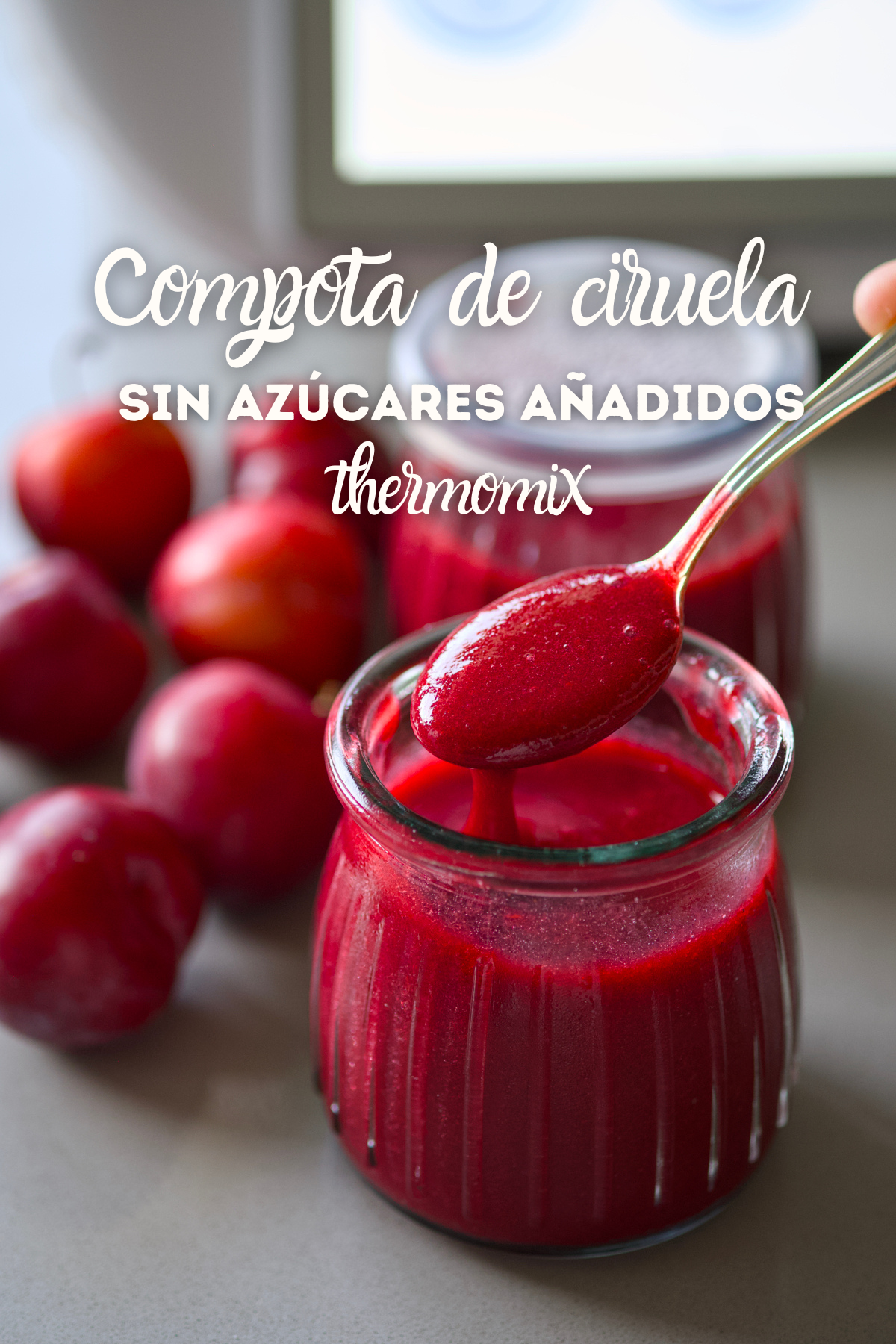 Compota de ciruela sin azúcares añadidos (thermomix)
