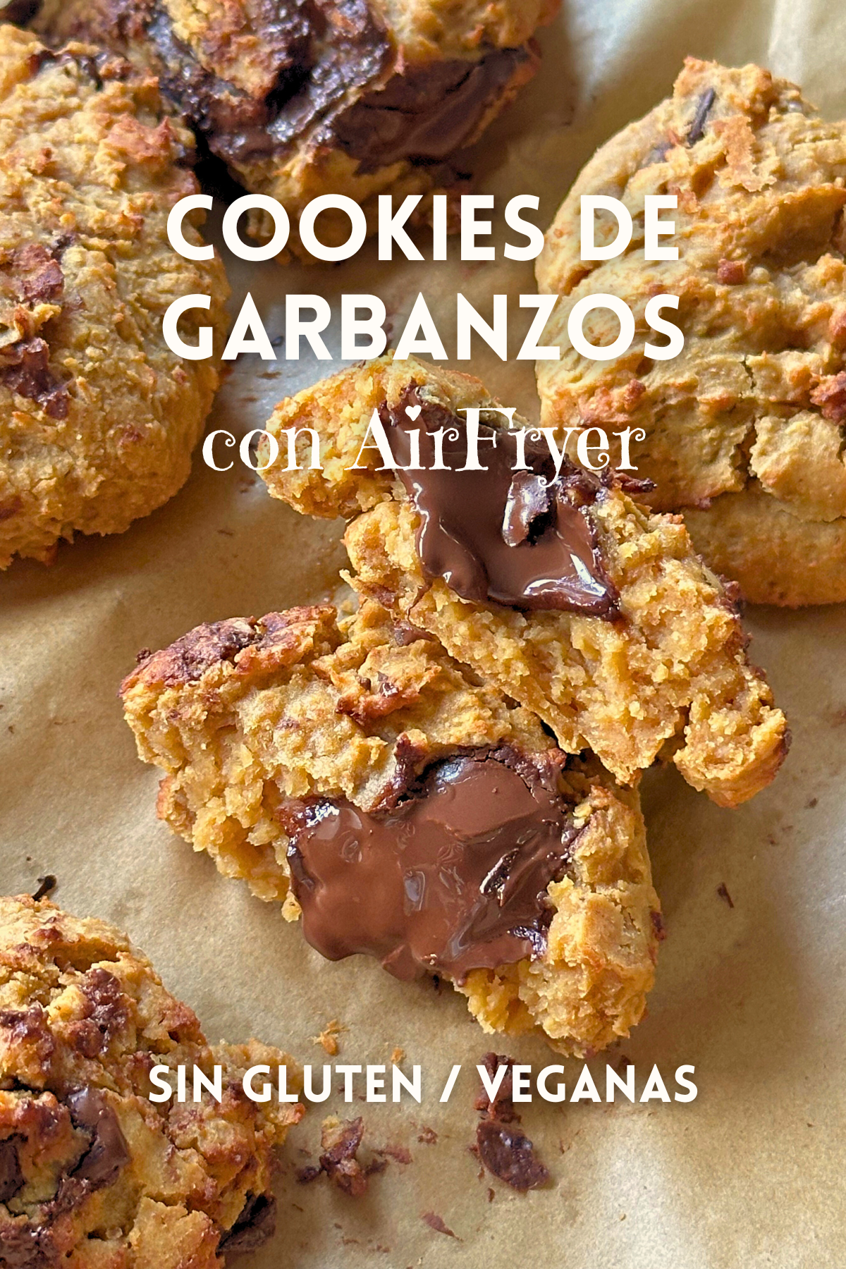 Galletas de garbanzos en la airfryer